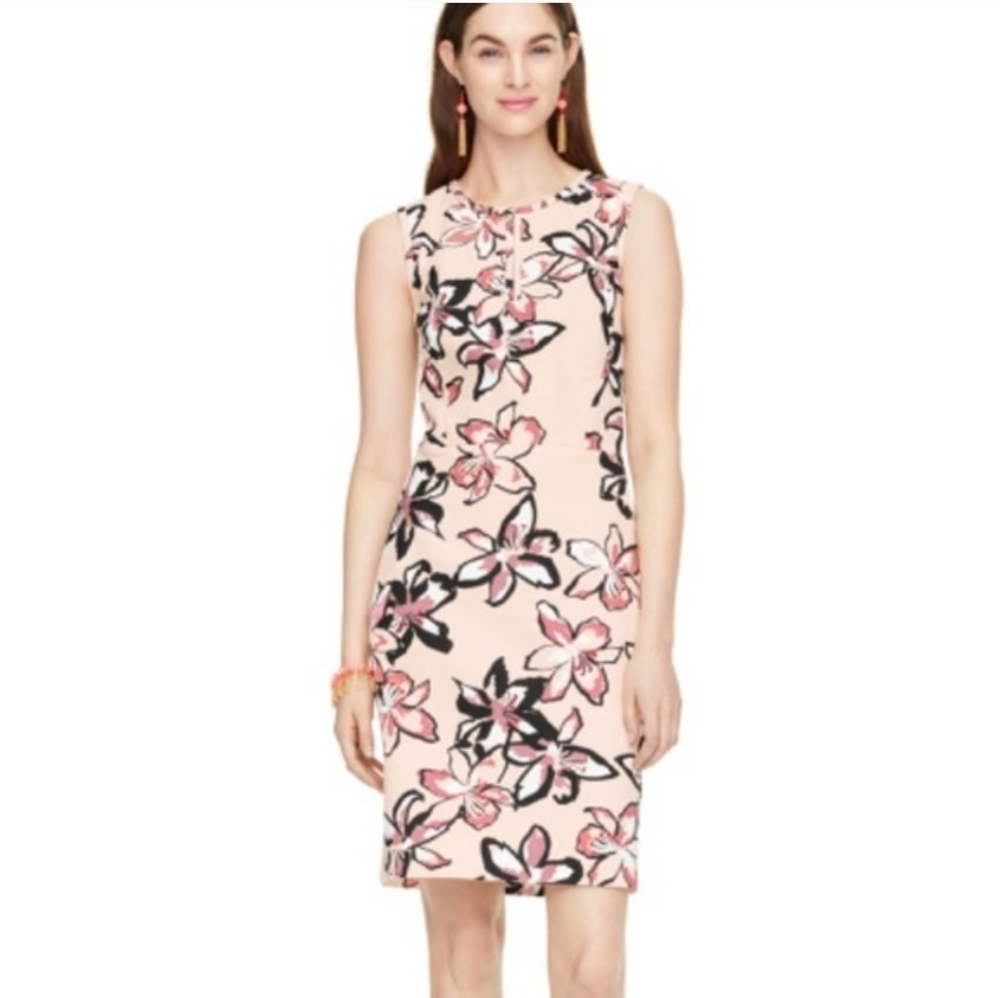 Lilly Pulitzer Tiger Lilly Floral Print Sleeveless Textured Mini Sheath Dress